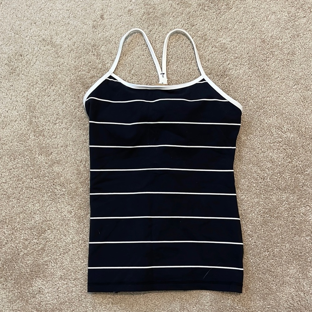 Lululemon striped workout tank